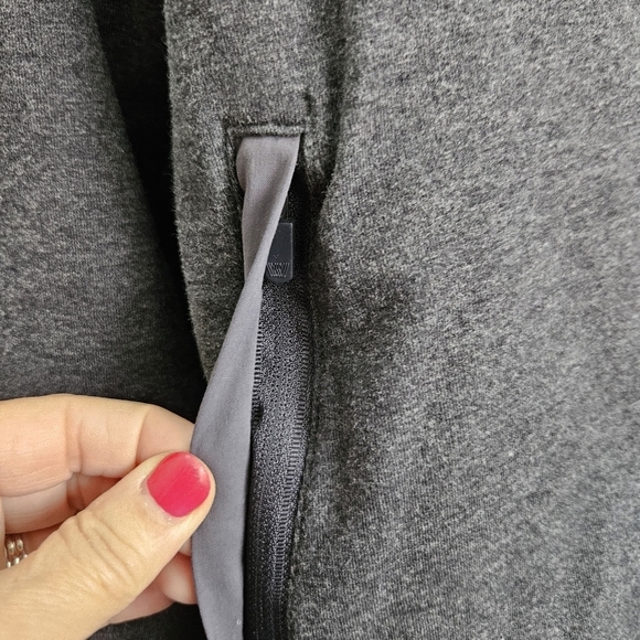 Mack Weldon Sweater Mens XL Gray Quarter Zip Cotton Mock Neck Long Sleeve - Picture 6 of 12